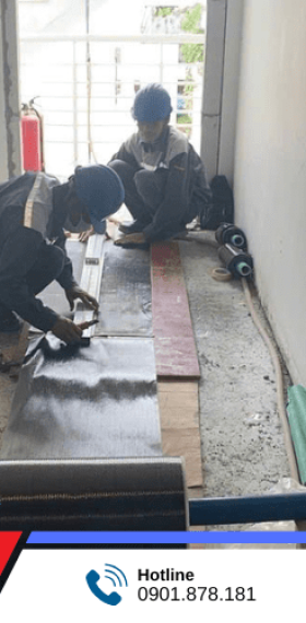 Dự án Gia cường kết cấu sàn, các lỗ mở trên sàn bằng phương án dán sợi carbon